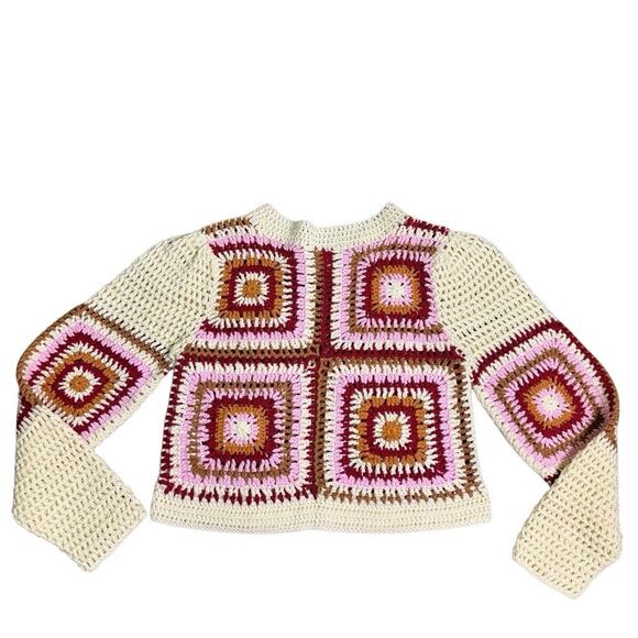 MINKPINK Norah Crochet Sweater Women’s Size‎ Medium - Picture 5 of 10